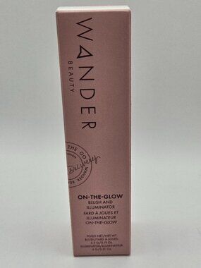 NEW Wander Beauty On The Glow Blush(Coral Rose 5.5g) & Illuminator(6g)